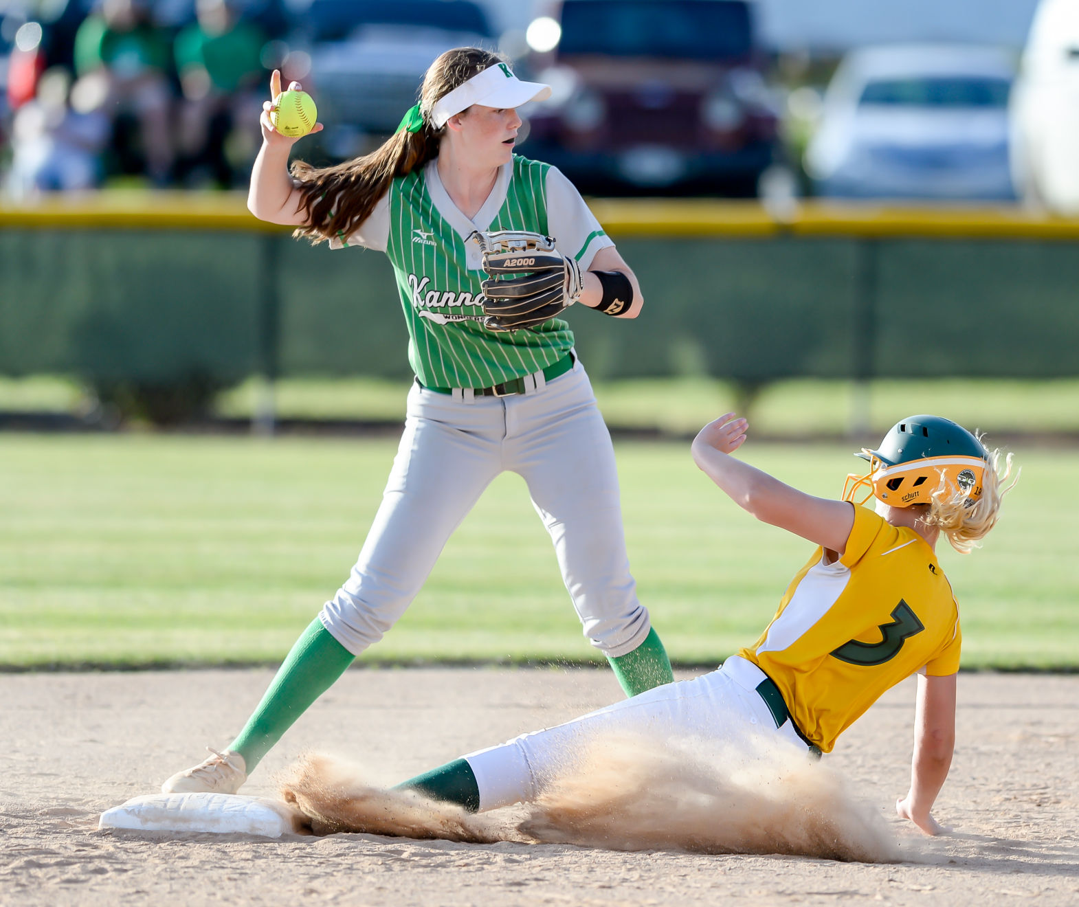 Friday night softball action